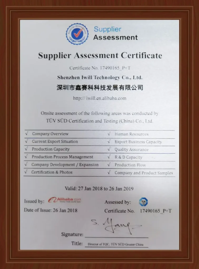 TUV certificates — TUV Certificate
